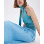 Women's Asymmetrical Lurex Top