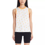 Marc New York Women's Performance Ditsy Daisy Printed Ringer Tank Top