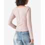 Rib-Knit Cloud Henley Top