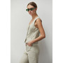 Women's Viv Scoop Neck Button Up Vest