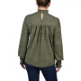 Petite Long Sleeve with Smocking Details Top