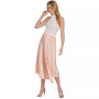 Women's Pull-On Asymmetrical Hem Pleated Skirt