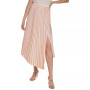 Women's Pull-On Asymmetrical Hem Pleated Skirt