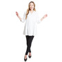 Women's Maternity Peplum Button Down Shirt