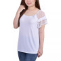 Petite Size Short Dot Sleeve Top