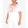 Plus Size Tie Dye Flowers T-shirt