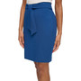 Women's Tie-Front Zip-Back Short Pencil Skirt