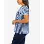 Women's Cascading Butterfly Stripe Top