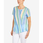 Women's Set Sail Spliced Stripe Nautical Top