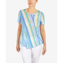 Women's Set Sail Spliced Stripe Nautical Top