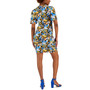 Women's Floral-Print Short-Sleeve Wrap Dress