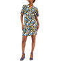 Women's Floral-Print Short-Sleeve Wrap Dress