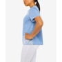 Petite Split Hem Medallion Burnout Top