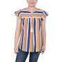 Petite Size Drawstring Neck Top
