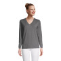 Women's Tall Relaxed Supima Cotton Long Sleeve V-Neck T-Shirt