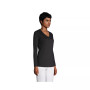 Women's Tall Relaxed Supima Cotton Long Sleeve V-Neck T-Shirt