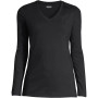 Women's Tall Relaxed Supima Cotton Long Sleeve V-Neck T-Shirt