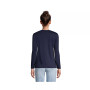 Women's Tall Relaxed Supima Cotton Long Sleeve V-Neck T-Shirt