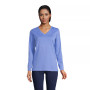 Women's Tall Relaxed Supima Cotton Long Sleeve V-Neck T-Shirt