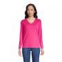 Women's Tall Relaxed Supima Cotton Long Sleeve V-Neck T-Shirt