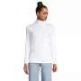 Women's Petite Lightweight Fitted Long Sleeve Turtleneck Top