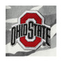Women's Gray Ohio State Buckeyes Camo Flannel Button-Up Long Sleeve Shirt