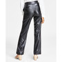 Women's Pull-On Faux-Leather Slash-Pocket Pants