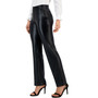 Women's Pull-On Faux-Leather Slash-Pocket Pants