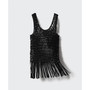 Women's Fringe Detail Mesh Top