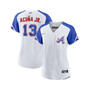 Women's Ronald Acuna Jr. White Atlanta Braves 2023 City Connect Replica Player Jersey
