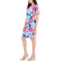 Women's Scuba Crepe Flutter-Sleeve Sheath Dress