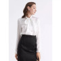 Women's Bow-tie Neck Silk Blouse
