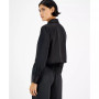 Women's Cropped Button-Front Long-Sleeve Blouse, Created for Macy's
