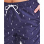 Men's Quick-Dry Anchor-Print 8" Swim Trunks