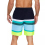 Men's 9" Striped Core Volley Swim Shorts
