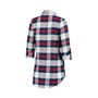 Women's Navy, Red Washington Wizards Headway Long Sleeve Plaid Tunic Shirt