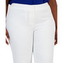 Plus Size Mid-Rise Straight-Leg Crepe Pants
