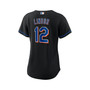 Women's Francisco Lindor Black New York Mets 2022 Alternate Replica Player Jersey