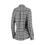 Women's Navy, Gray St. Louis City SC Ease Flannel Long Sleeve Button-Up Shirt