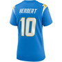 Women's Justin Herbert Powder Blue Los Angeles Chargers Game Jersey