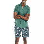 Men's 8" Tropical-Print Quick-Dry Swim Shorts
