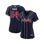 Women's Max Fried Navy Atlanta Braves Alternate Replica Player Jersey