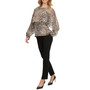 Women's Leopard-Print Cape-Sleeve Blouse
