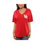Women's Red Houston Cougars Oversized Spirit Jersey
