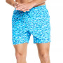 Men's Drawstring Fish Print 6" Swim Trunks