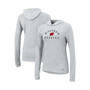 Women's Gray Wisconsin Badgers Super-Soft Breezy Tri-Blend Pullover Hoodie
