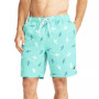 Men's 8" Parrot-Print Elastic-Waist Swim Trunk