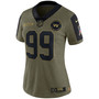 Women's Chase Young Olive Washington Football Team 2021 Salute To Service Limited Player Jersey