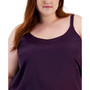 Plus Size Scoop-Neck Sleeveless Camisole Top,Created for Macy's