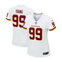 Women's Chase Young White Washington Football Team Game Player Jersey
